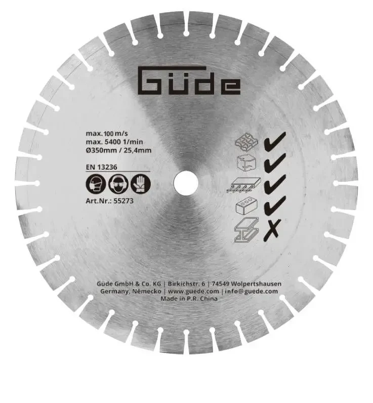 Diamentowa tarcza tnąca segmentowa 350 mm 25,4 mm