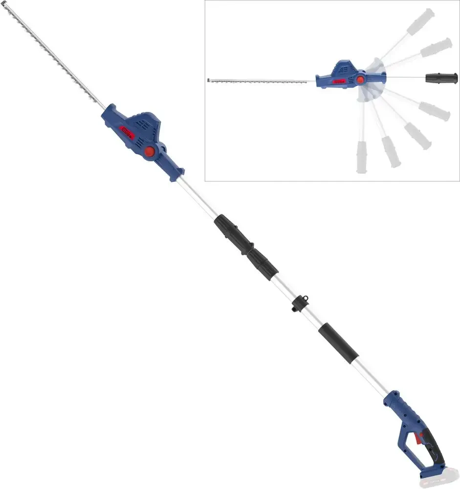 Akumulatorowe teleskopowe nożyce do żywopłotu Gude HST 18-0 58593