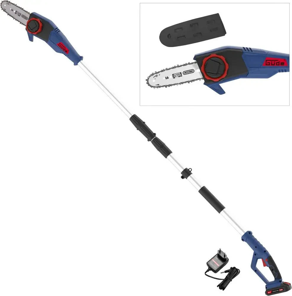 Akumulatorowa teleskopowa piła łańcuchowa do gałęzi Gude AST 18-201-05 58594