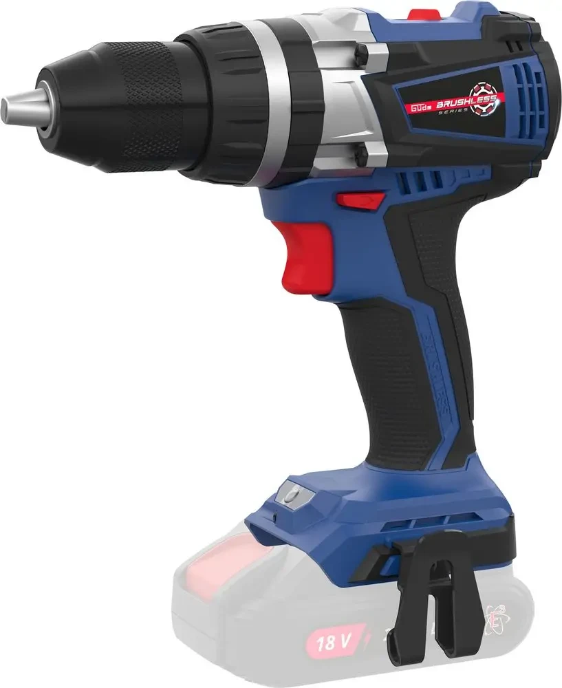 Wiertarko-wkrętarka udarowa akumulatorowa Gude BSB 18-0 BL 58445