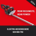 Elektryczne nożyce do żywopłotu Gude GEH 660-750
