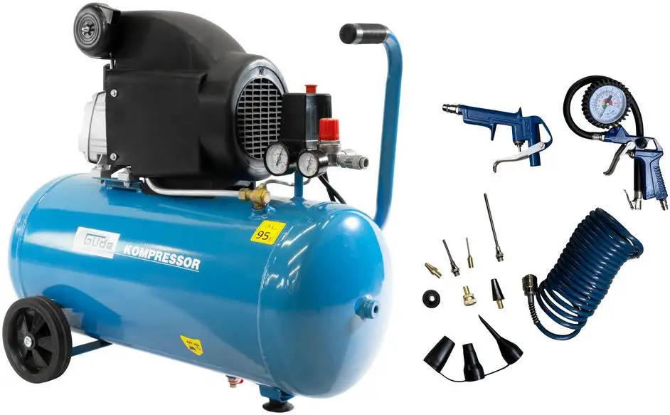 Kompresor sprężarka olejowa Gude 301/10/50 Zestaw 12 elementów  71101