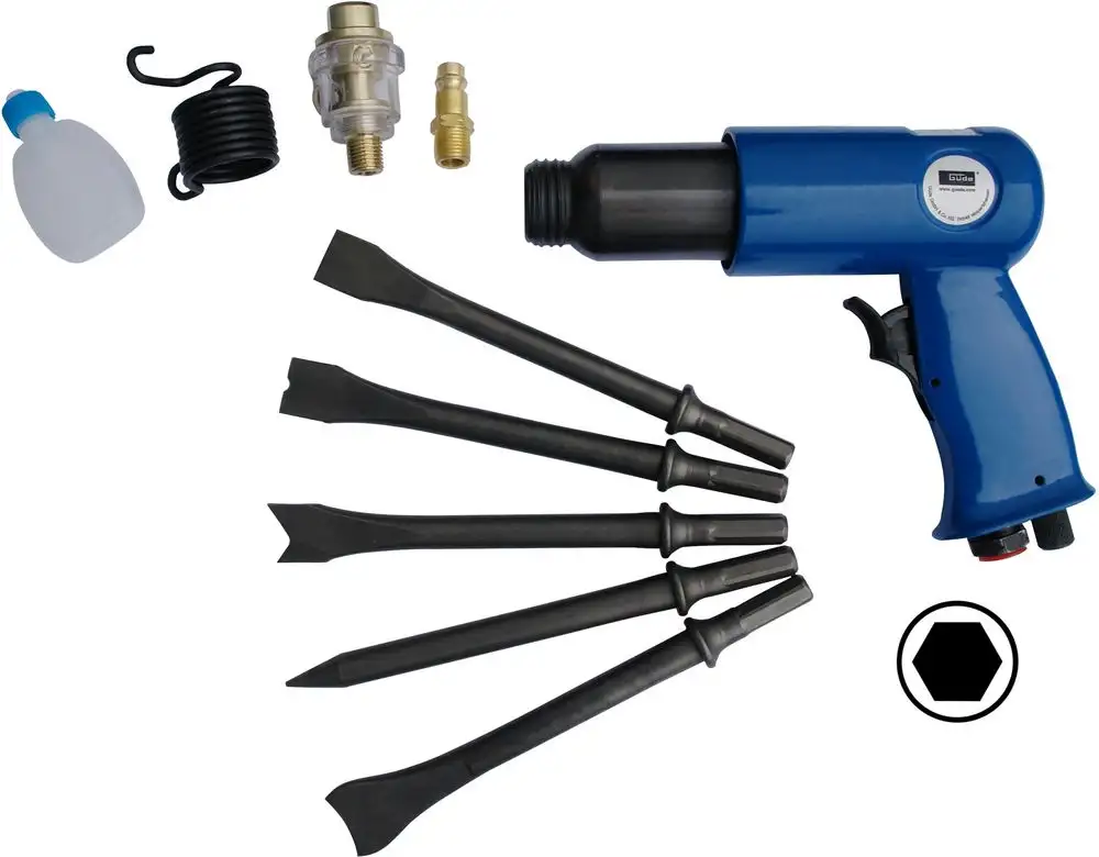 Zestaw młotków pneumatycznych Gude 40065