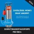 Zatapialna pompa odwadniająca Gude PRO 1100 A 75800