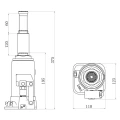 Podnośnik siłownik hydrauliczny Gude GSH 10T  18042