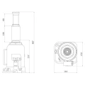 Podnośnik siłownik hydrauliczny Gude GSH 20T 18043
