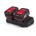 Zestaw startowy z podwójną ładowarką i 2 akumulatorami Güde LGAP 2-18-3040
