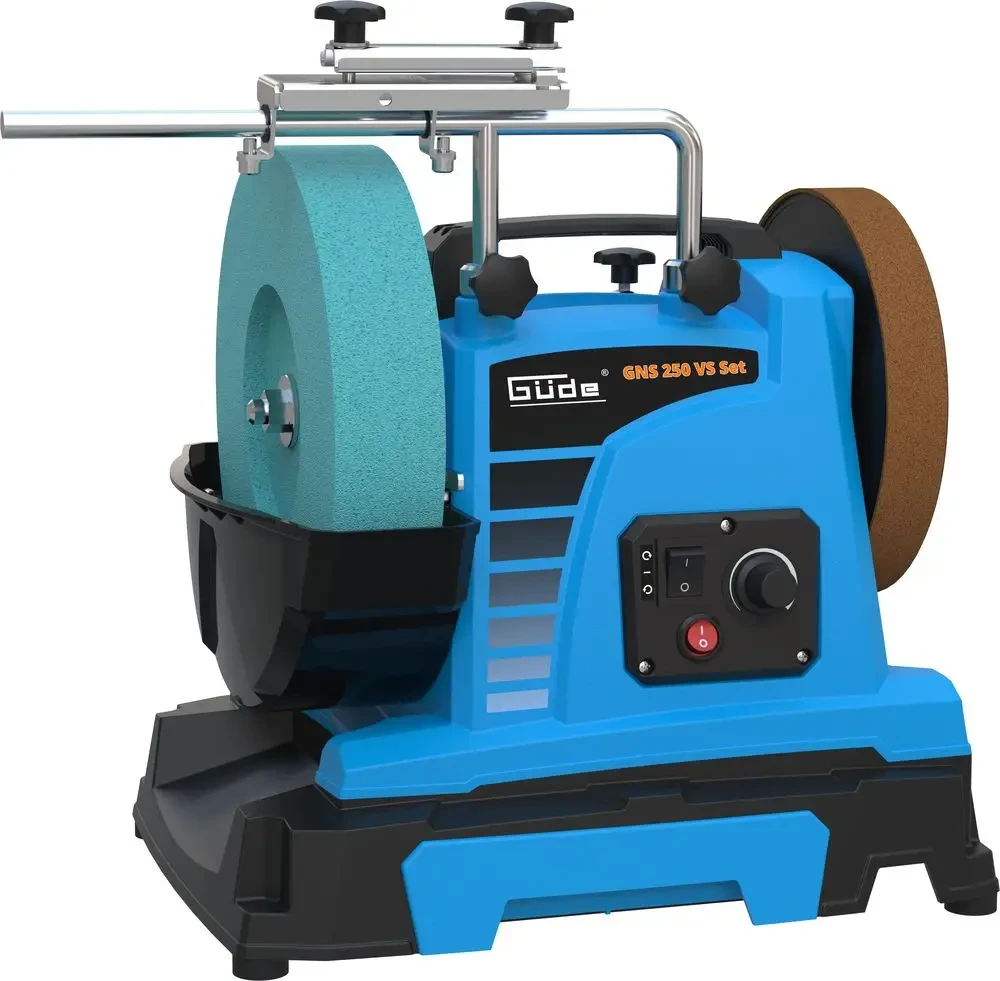 Szlifierka stołowa na mokro kombinowana z akcesoriami Güde GNS 250 VS